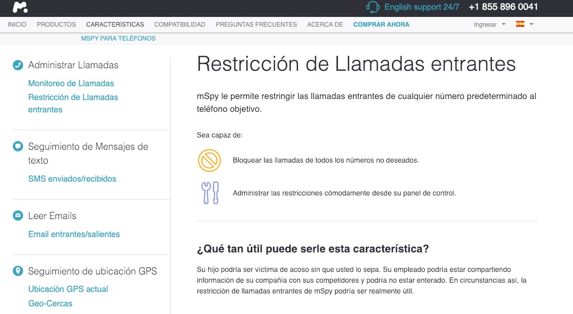 Restriccion de llamadas